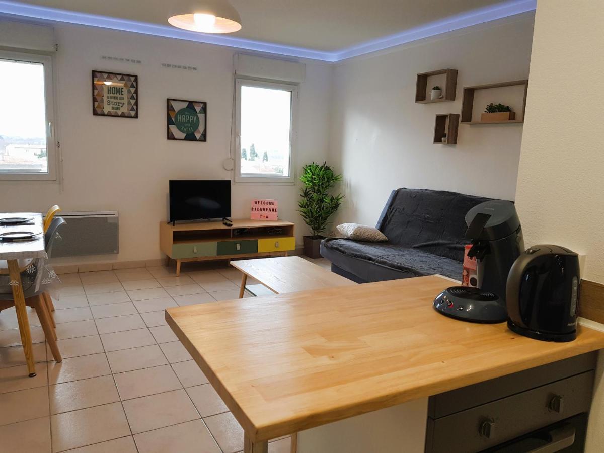 Tout Confort ! Calme, Climatisation, Vue Degagee, Ville ,Parking Gratuit, Ascenseur, Wifi カルカソンヌ エクステリア 写真